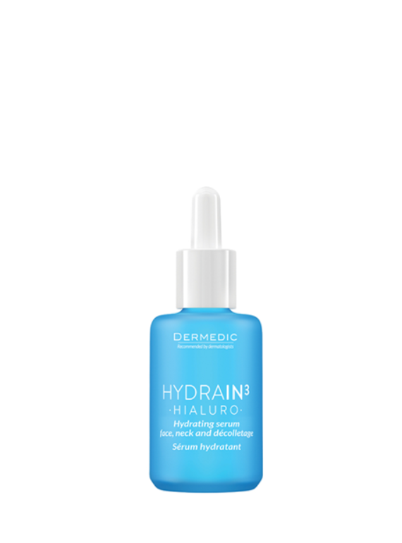 Dermedic Hydrain3 Hydrating Serum Face Neck 30ml