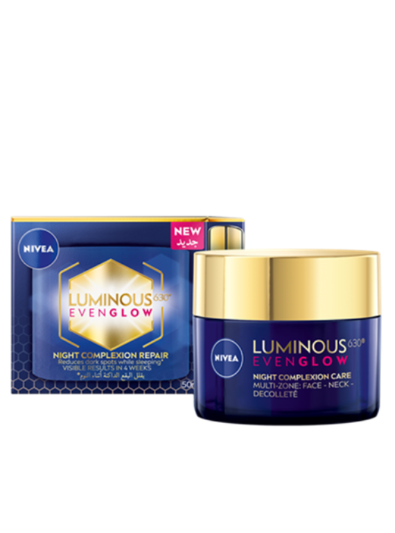 Nivea Visage Luminous 630 Even glow Night Cream 50ml