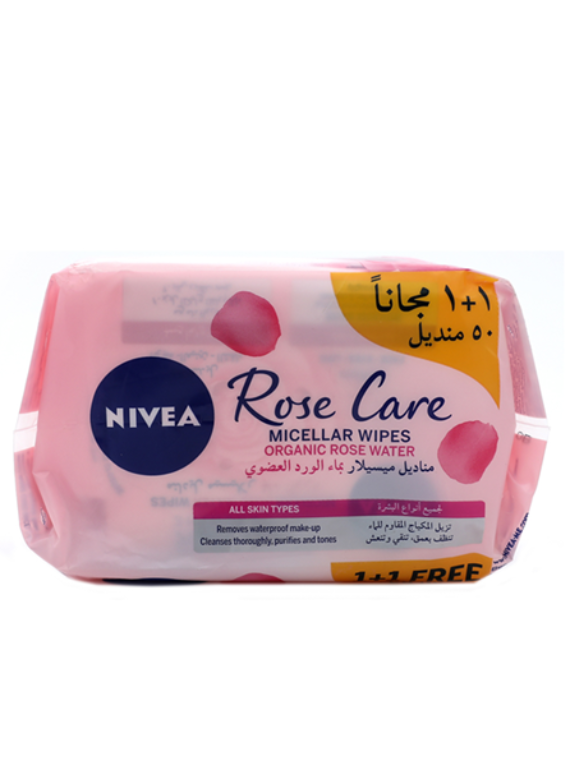 Nivea Visage Micellar Rosewater Wipes 1+1
