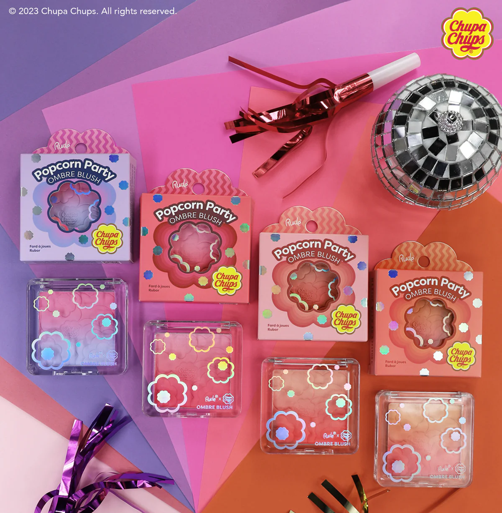 Rude Chupa Chups Popcorn Party Ombre Blush