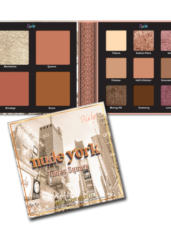Rude Nude York Face and Eye Palette