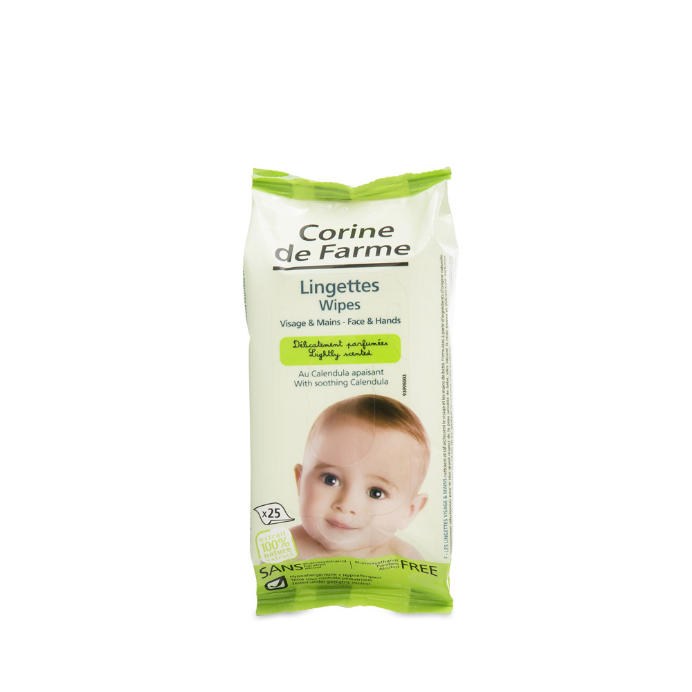 Corine De Farme - Baby Wipes Face and Hands 25s