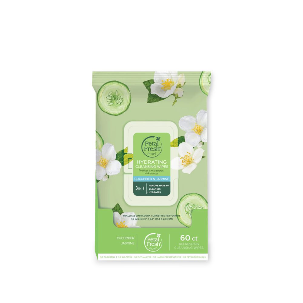 Petal Fresh - Hydrate Cucumber and Jasmin Make-up Removal Wipes