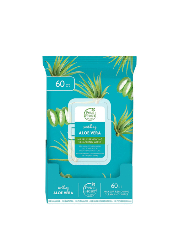 Petal Fresh – Soothing Aloe Vera Make-up Removal Wipes