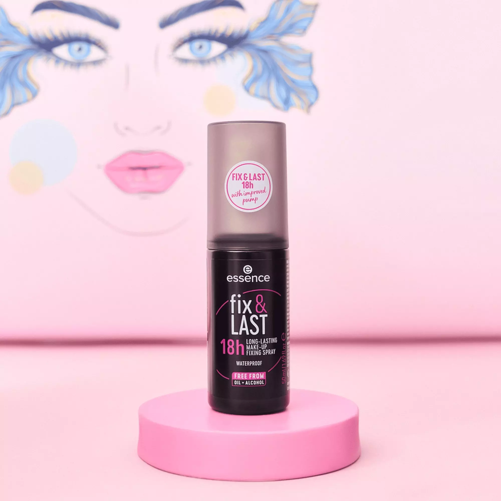 Essence fix & LAST 18h LONG-LASTING MAKE-UP FIXING SPRAY