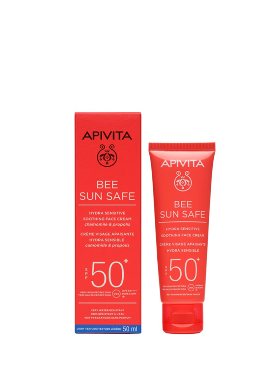 Apivita Bee Sun Safe Hydra Sensitive Soothing Face Cream SPF50+ 50ml