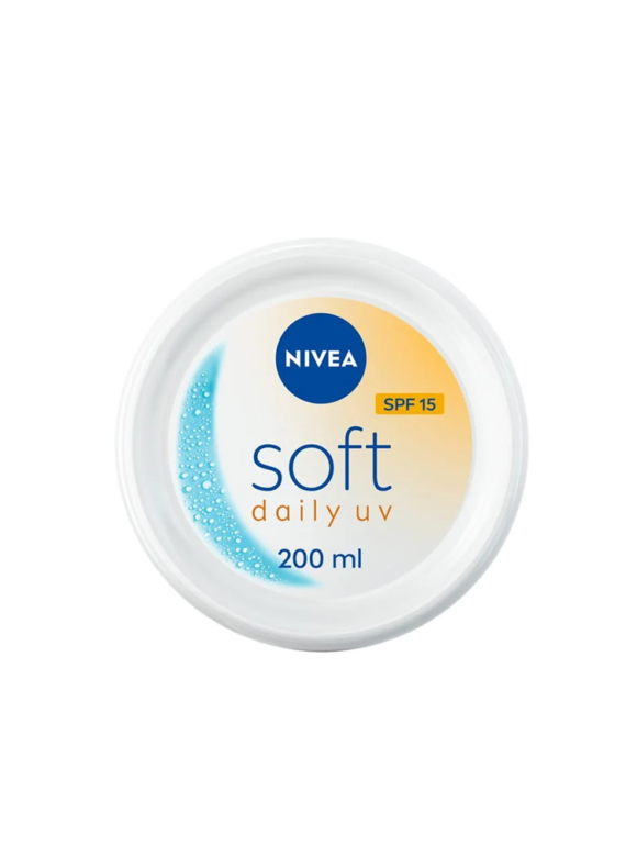 Nivea Soft Daily UV with SPF15 Moisturizing Cream for Body Hand & Face 200ml
