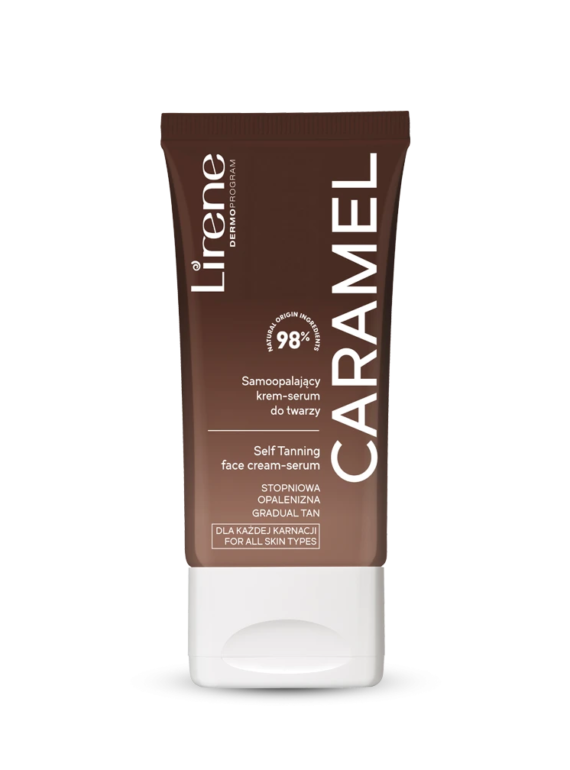 Lirene Glow Skin Caramel Self Tanning Cream Serum 50ml