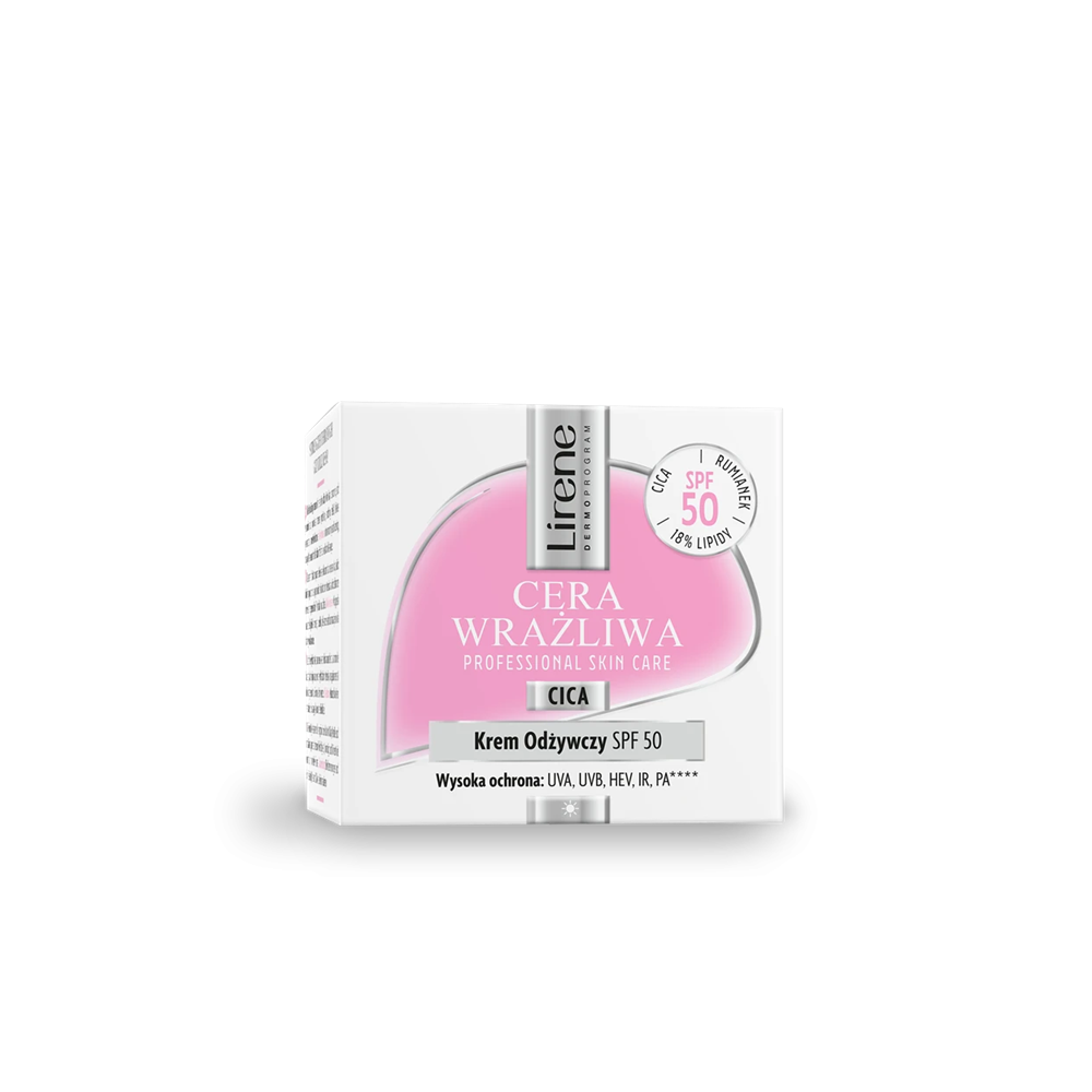 Lirene Sensitive Skin Cica Nourishing Cream SPF50ml