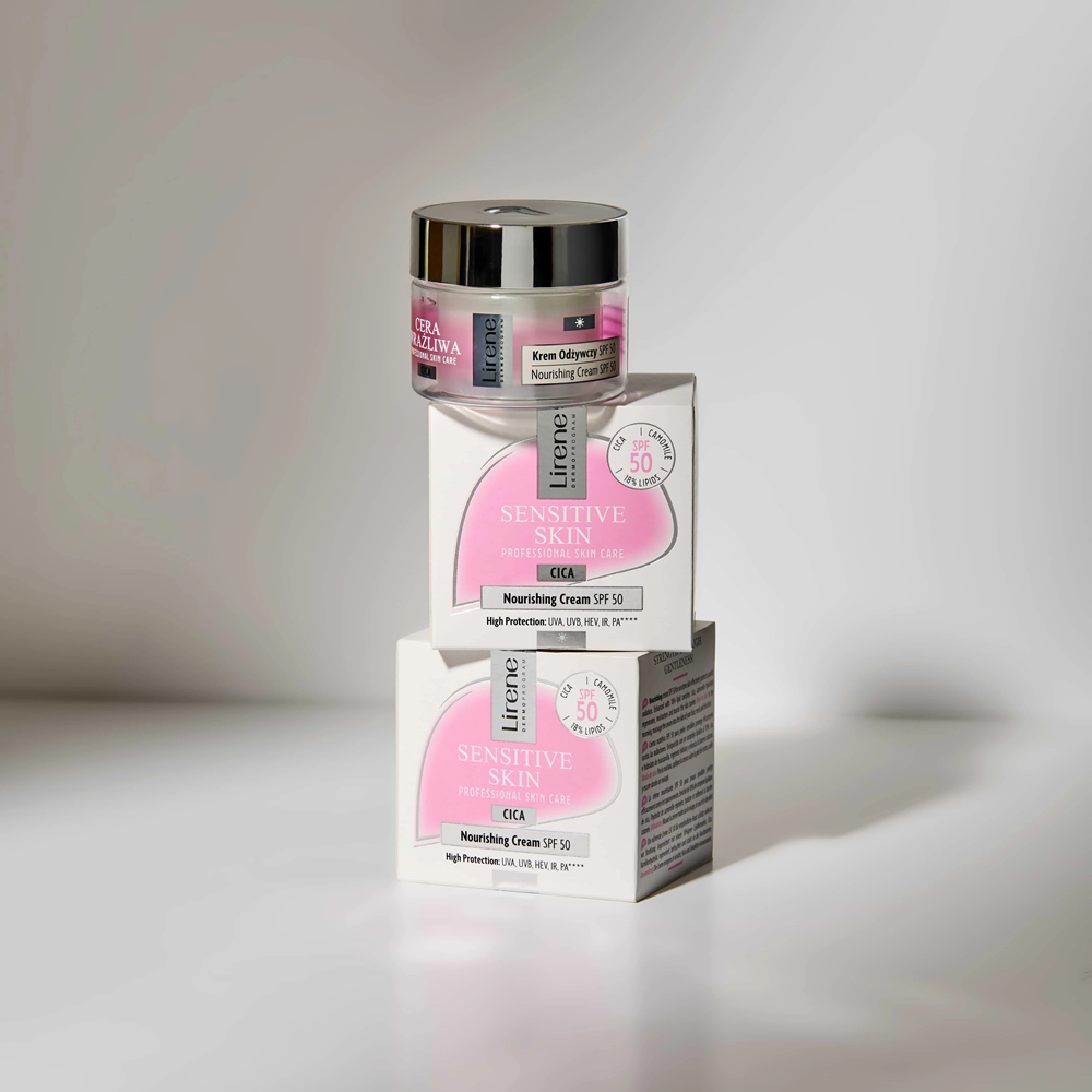 Lirene Sensitive Skin Cica Nourishing Cream SPF50ml