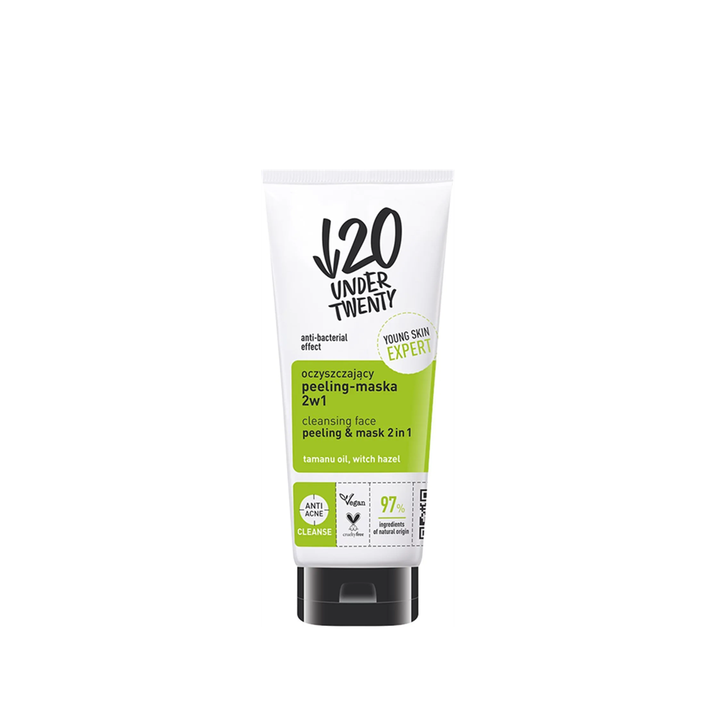 Lirene Under 20 Cleansing face Peeling and Mask 2in1 100ml
